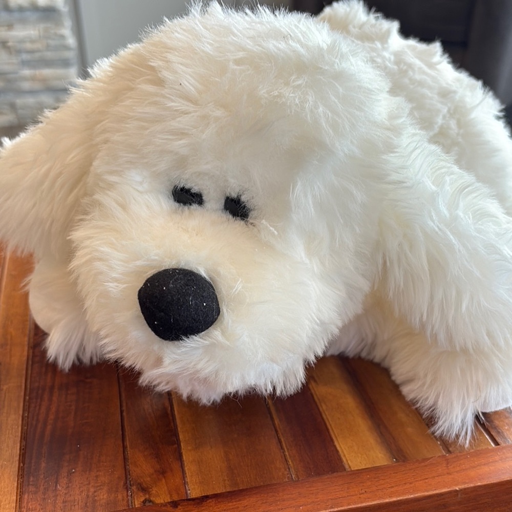 Vintage FTD White Dog Plush